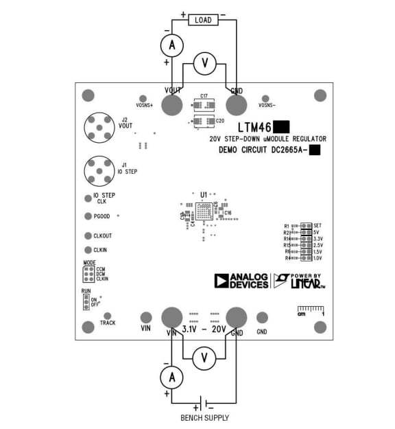 Location Circuit - Analog Devices Inc. LTM4626 Demo Boards DC2666A-A/B